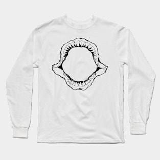 shark jaws fishing Long Sleeve T-Shirt